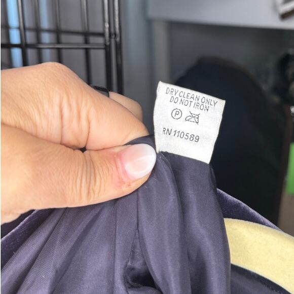 Emanuel Ungaro Velvet Silk Blazer Purple Women's Size 8 - Picture 5 of 5